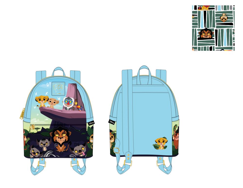 Mer: Loungefly POP! by LF Disney Lion King Pride Rock Mini Backpack  (WDBK2147)